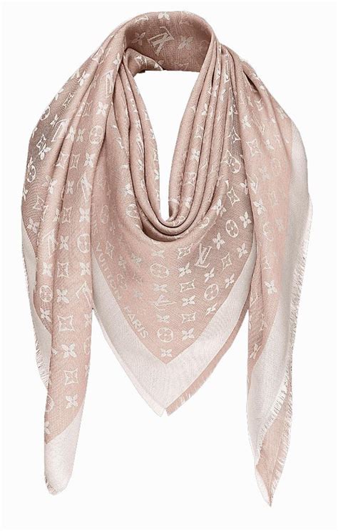 Louis Vuittton Monogram Denim Shawl Pink M72046 